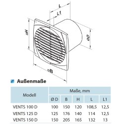 Badlüfter DL Standard mit extraschlanker Front