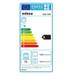 Einbau Backofen EDESA EOE-7050 BK, Sensor-Steuerung, 70 L
